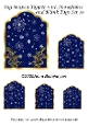 Tag Shaped Topper with Snowflakes and Blank Tags Set 10