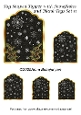 Tag Shaped Topper with Snowflakes and Blank Tags Set 11