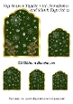 Tag Shaped Topper with Snowflakes and Blank Tags Set 12