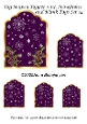 Tag Shaped Topper with Snowflakes and Blank Tags Set 14