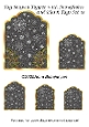 Tag Shaped Topper with Snowflakes and Blank Tags Set 15