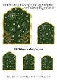 Tag Shaped Topper with Snowflakes and Blank Tags Set 18