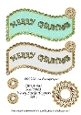 Christmas Scalloped Wavy Large Toppers Set 2