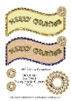 Christmas Scalloped Wavy Large Toppers Set 4