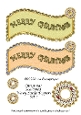 Christmas Scalloped Wavy Large Toppers Set 6