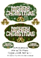 Merry Christmas Toppers with Bells Set 2