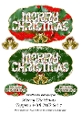 Merry Christmas Toppers with Bells Set 7