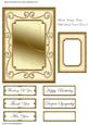 Blank Vintage Frame with Swirls Card Front 2