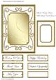 Blank Vintage Frame with Swirls Card Front 3