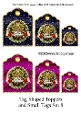 Tag Shaped Toppers and Small Tags Set 8