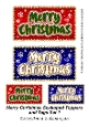 Merry Christmas Scalloped Toppers and Tags Set 1