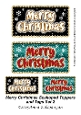 Merry Christmas Scalloped Toppers and Tags Set 2