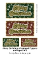 Merry Christmas Scalloped Toppers and Tags Set 3