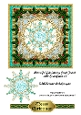 Beautiful Christmas Card Front with Snowflake 10