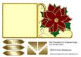 Red Poinsettia on Scalloped Edge Cut & Fold Card 2
