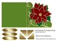 Red Poinsettia on Scalloped Edge Cut & Fold Card 4