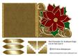 Red Poinsettia on Scalloped Edge Cut & Fold Card 5