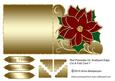 Red Poinsettia on Scalloped Edge Cut & Fold Card 7