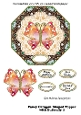 Fancy Octagon Shaped Topper with Butterfly 3