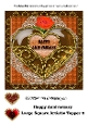 Happy Anniversary Large Square Artistic Topper 2