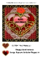 Happy Anniversary Large Square Artistic Topper 3