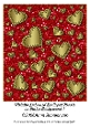 Metallic Embossed Scalloped Hearts on Glitter Background 1