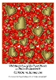 Metallic Embossed Scalloped Hearts on Glitter Background 6