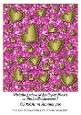 Metallic Embossed Scalloped Hearts on Glitter Background 7