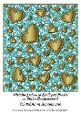 Metallic Embossed Scalloped Hearts on Glitter Background 8