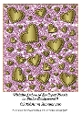 Metallic Embossed Scalloped Hearts on Glitter Background 9