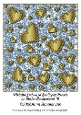 Metallic Embossed Scalloped Hearts on Glitter Background 10