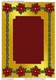 Festive Christmas Frame Plain Card Base 3