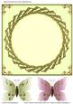 Round Twisted Frame Blank Card Front/ Topper & "affection" B