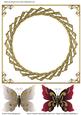 Round Twisted Frame Blank Card Front/ Topper & "affection" B