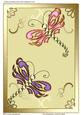 Two Dragonflies (pink & Purple)