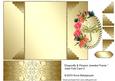 Dragonfly & Flowers Jeweled Frame" Gate Fold Card 3