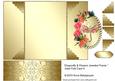 Dragonfly & Flowers Jeweled Frame" Gate Fold Card 4