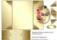 Dragonfly & Flowers Jeweled Frame" Gate Fold Card 5