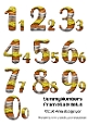 Yummy Numbers from 0 to 9 Set 5