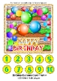 Birthday Balloons Card Front 4