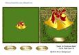 Swirls & Christmas Bells Cut & Fold Card 10