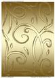 Thinking of You Metallic Swirls on Gold 2