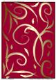 Thinking of You Metallic Swirls on Magenta Red