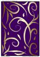 Thinking of You Metallic Swirls on Dark Violet