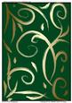 Thinking of You Metallic Swirls on Green