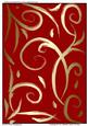 Thinking of You Metallic Swirls on Red