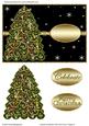 Colorful Christmas Tree Card Front / Topper 2