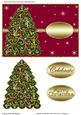 Colorful Christmas Tree Card Front / Topper 4