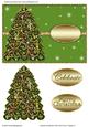 Colorful Christmas Tree Card Front / Topper 5