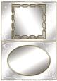 Twisted & Oval Frame Christmas Blank Card Fronts/ Toppers 3